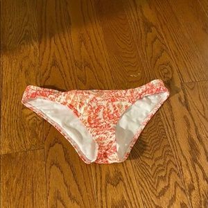 coral print bikini bottom